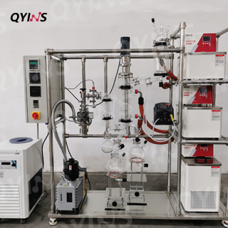 玻璃分子蒸餾設(shè)備 0.06、0.1 0.5平方 蠕動泵連續(xù)進料 