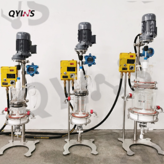 桌面式夾套全包防爆玻璃固相反應(yīng)釜 過濾釜 500mL~5L