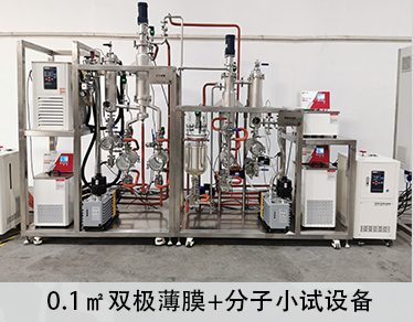 雙極-0.1平方不銹鋼分子蒸餾加薄膜蒸發(fā)器